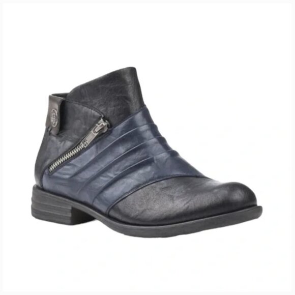 Remonte Black and Gray Ankle Booties - Picture 2 of 15